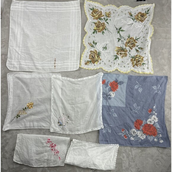 Erin O'Dell Accessories - Vtg Erin O'Dell Handkerchief Hankie Lot Floral Embroidered Mother Mix Brands